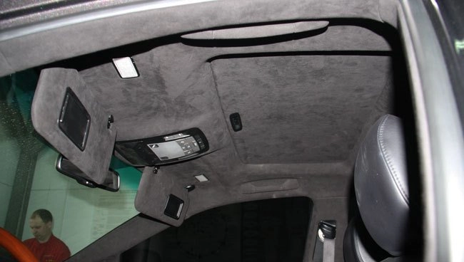 Алькантара темно-серая